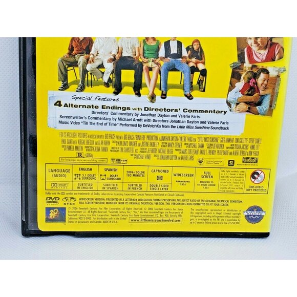 2006 Little Miss Sunshine DVD Steve Carell | Clean, No Scratches, Rated R - Picture 5 of 7